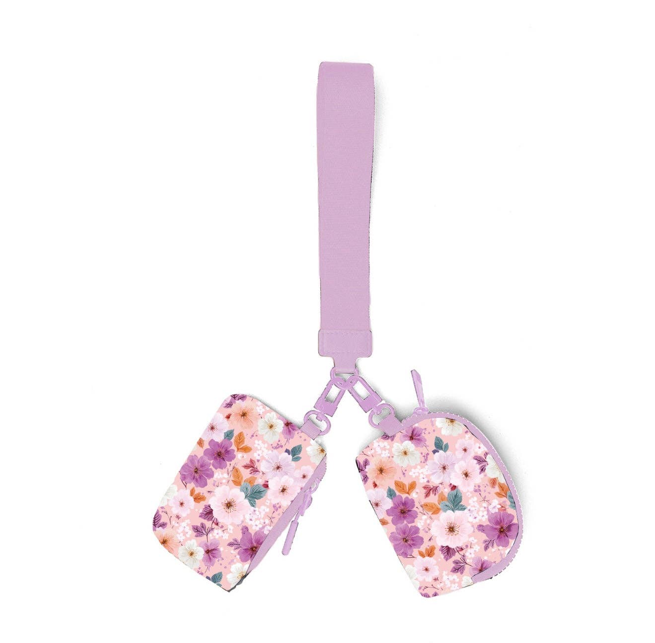 Scarlett Floral Dual Pouch Wristlet