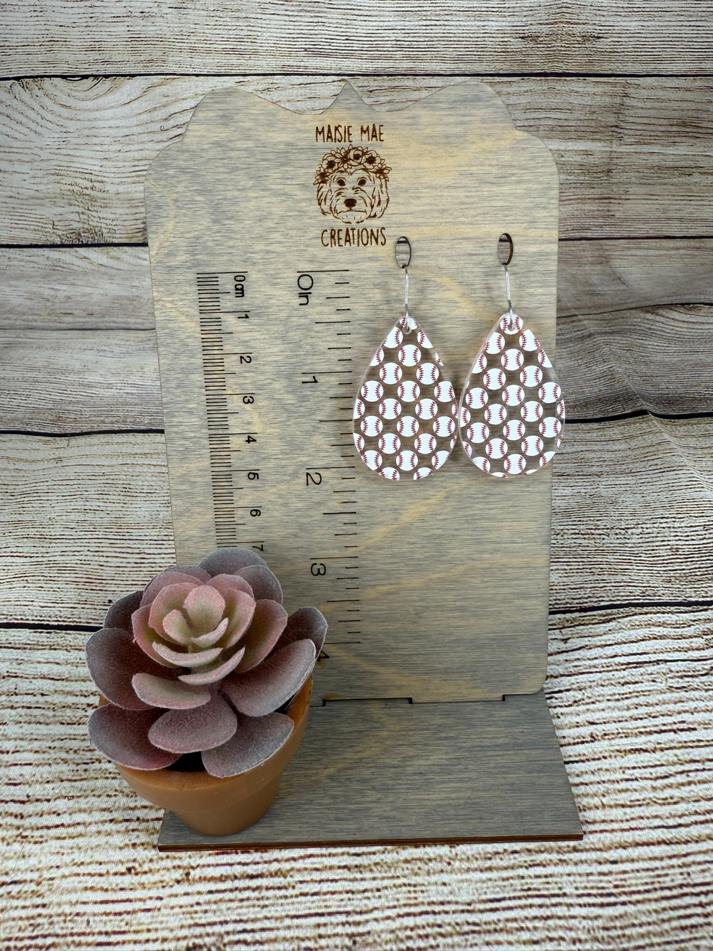 Baseball Earrings