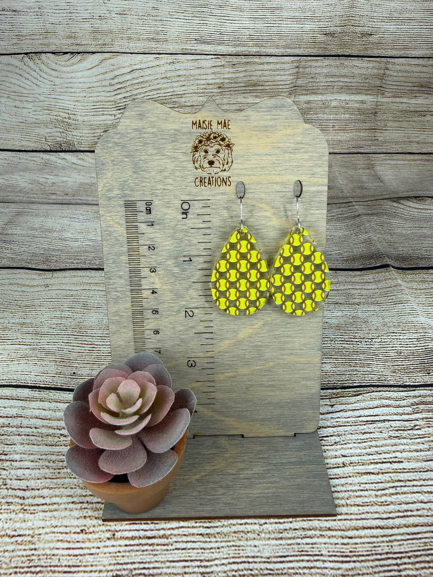 Softball Earrings