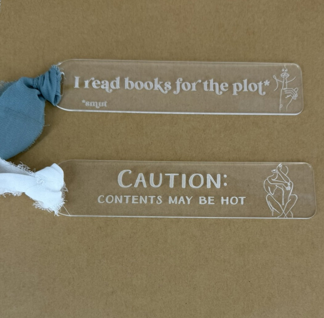 Engraved Clear Acrylic Bookmarks