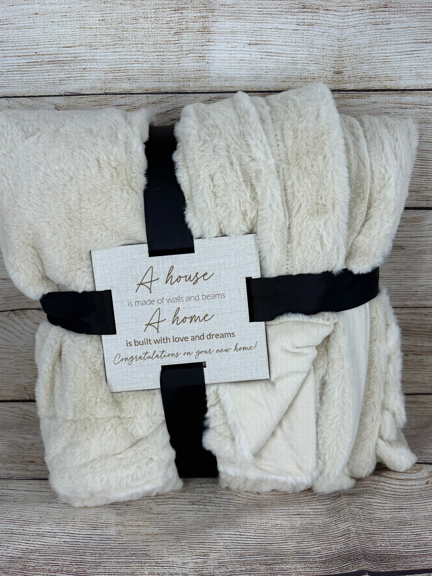 Blankets with Engraved Tags