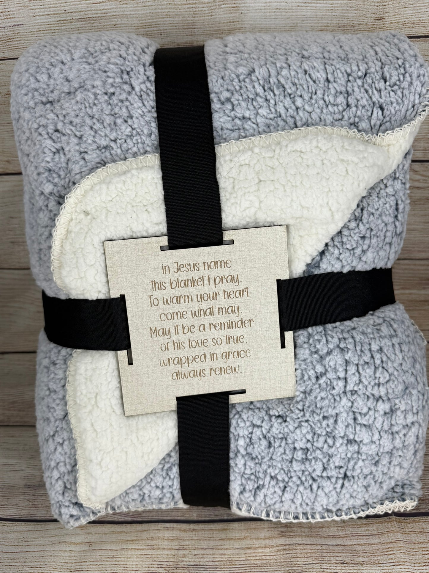Blankets with Engraved Tags