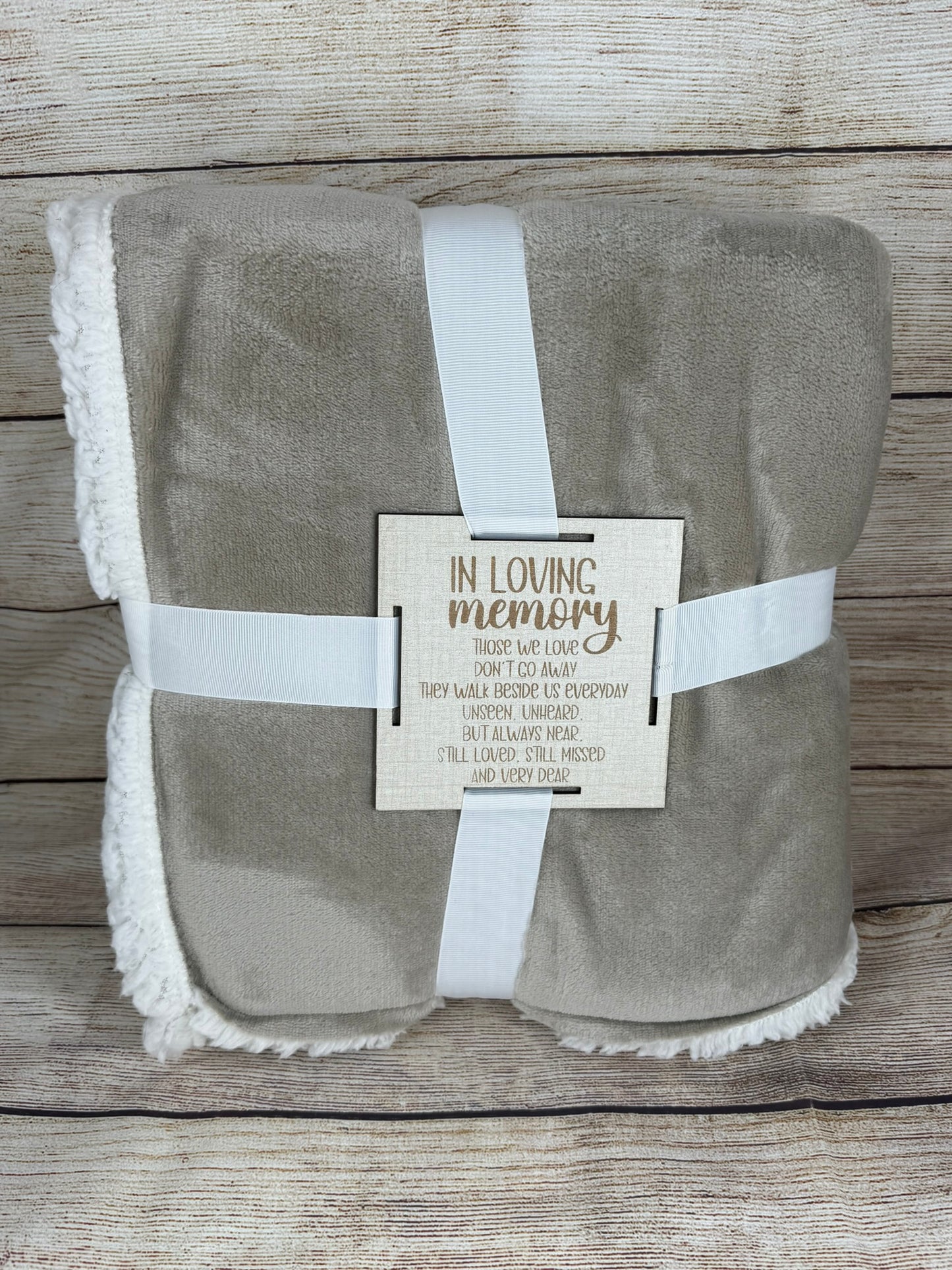 Blankets with Engraved Tags