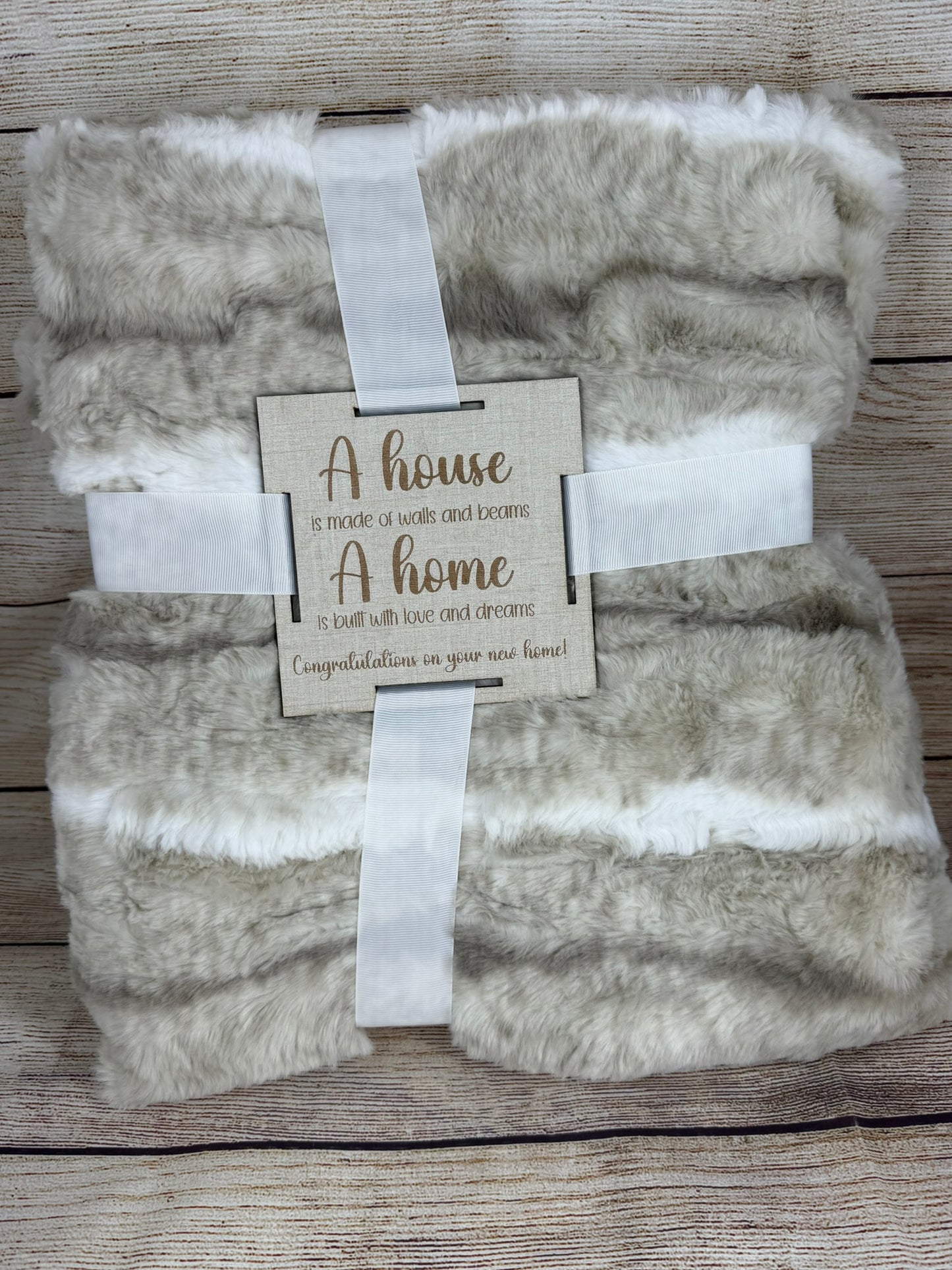 Blankets with Engraved Tags