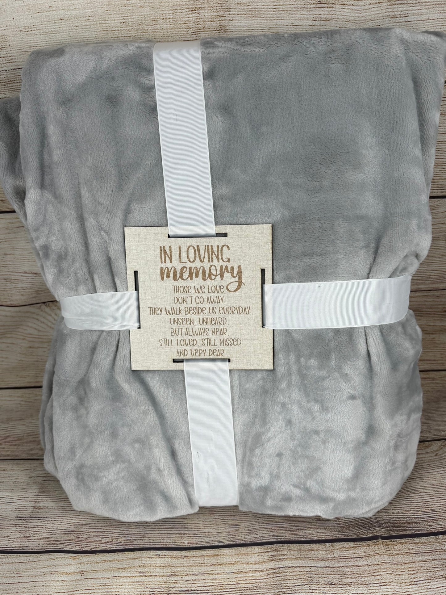 Blankets with Engraved Tags