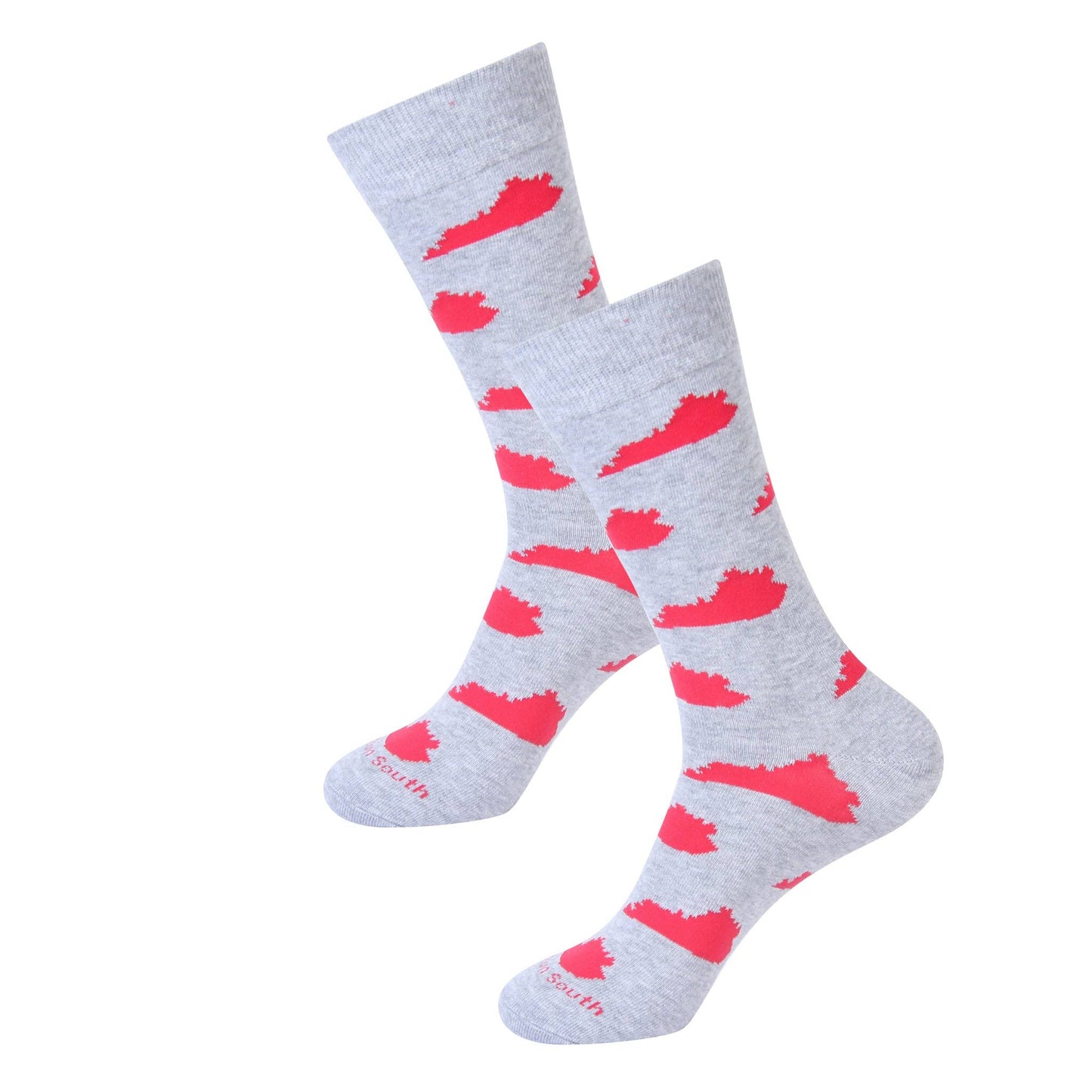 Grey/Red KY Shape Socks