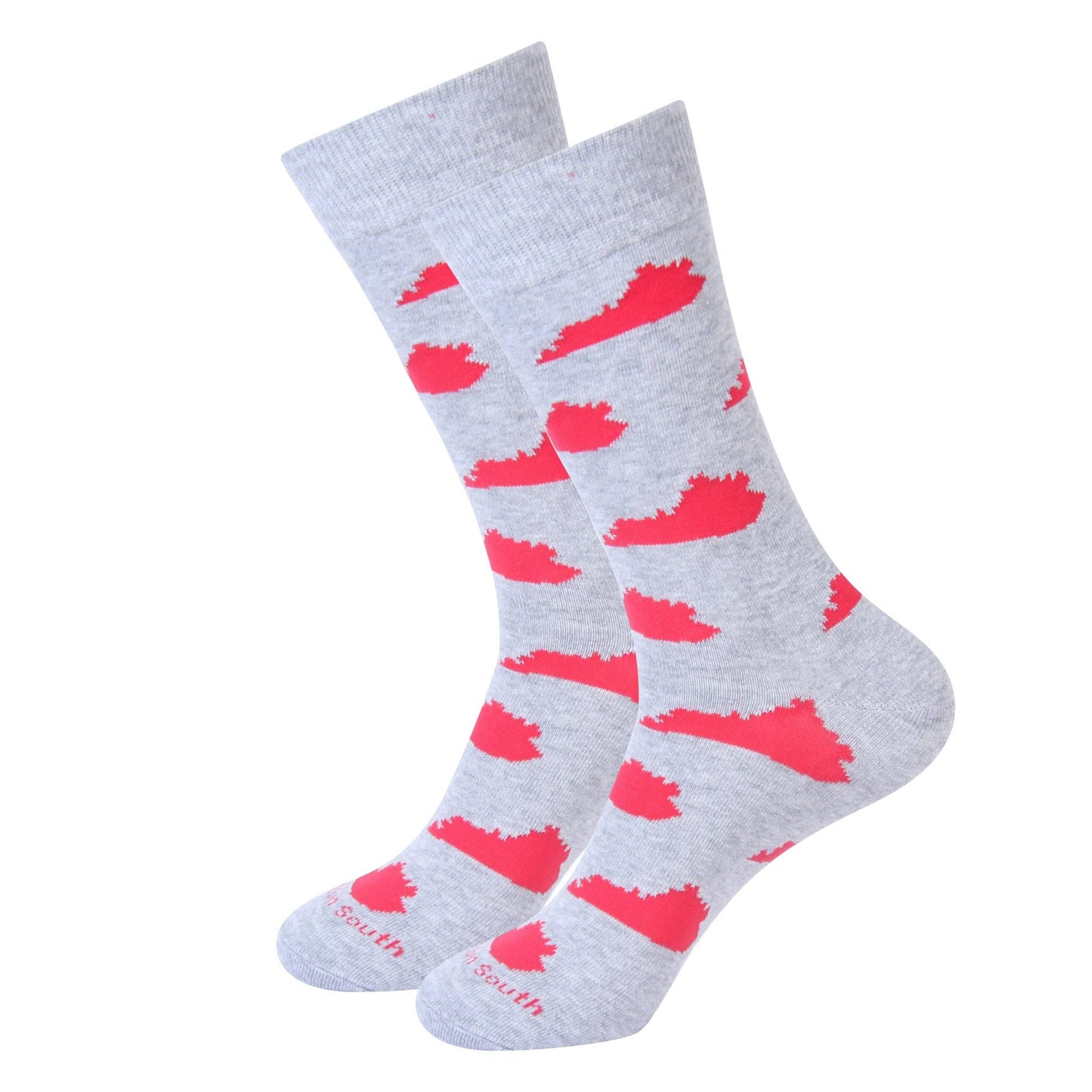 Grey/Red KY Shape Socks