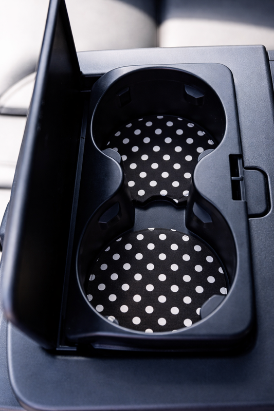 Polka Dot Car Coaster 2-Pack