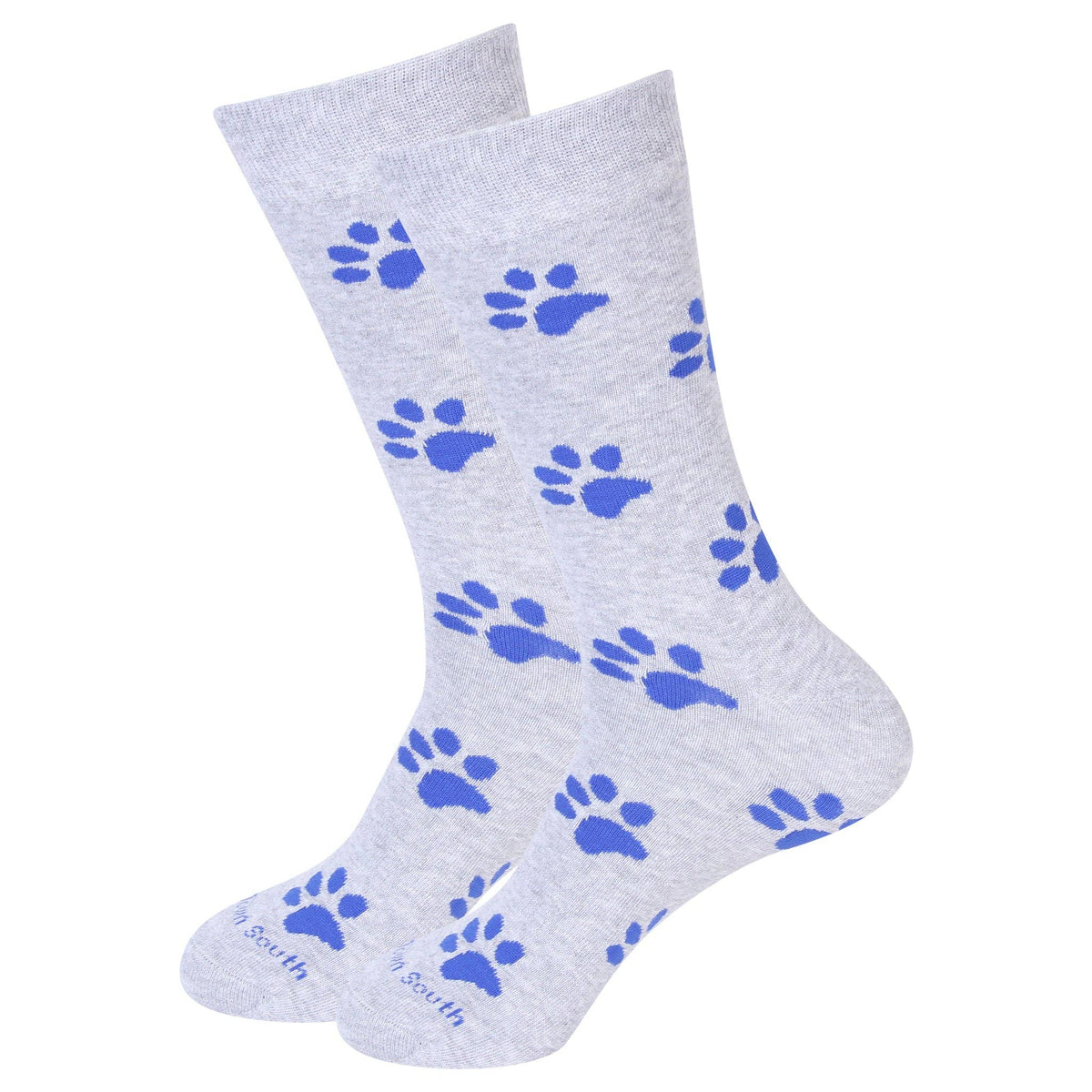 Grey Paw Print Socks