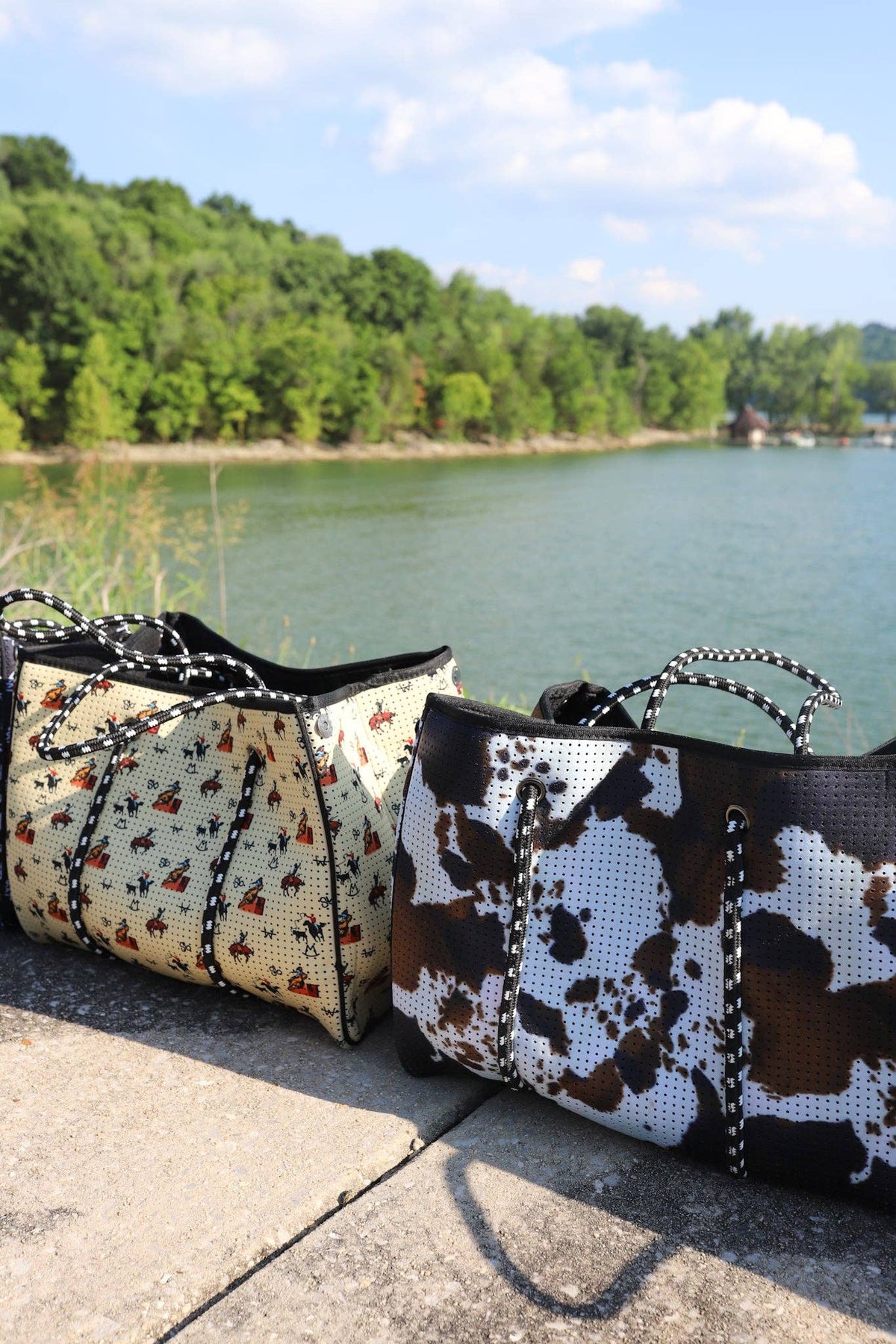 Large Tote in Brown Cowhide
