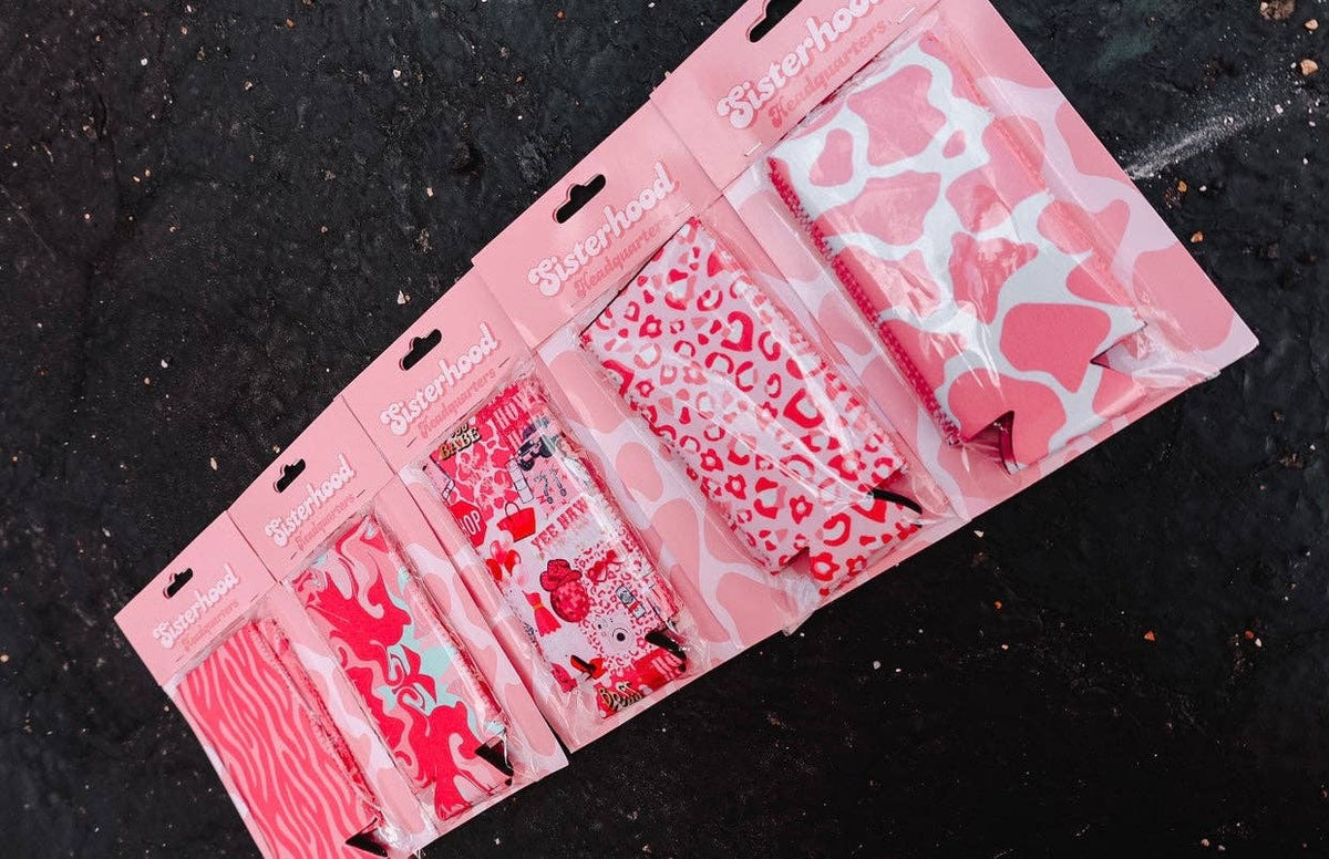Pink Leopard Tall Coozie