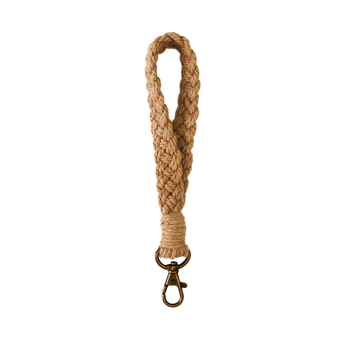 Handmade Woven Cotton Rope Wrist Strap Keychain Bohemian Braid Lanyard For Keys Phone Wallet Bags Women Men Accessories