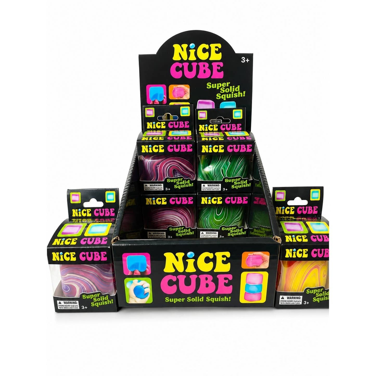 Marbled Cube Shaped Squishy Toy