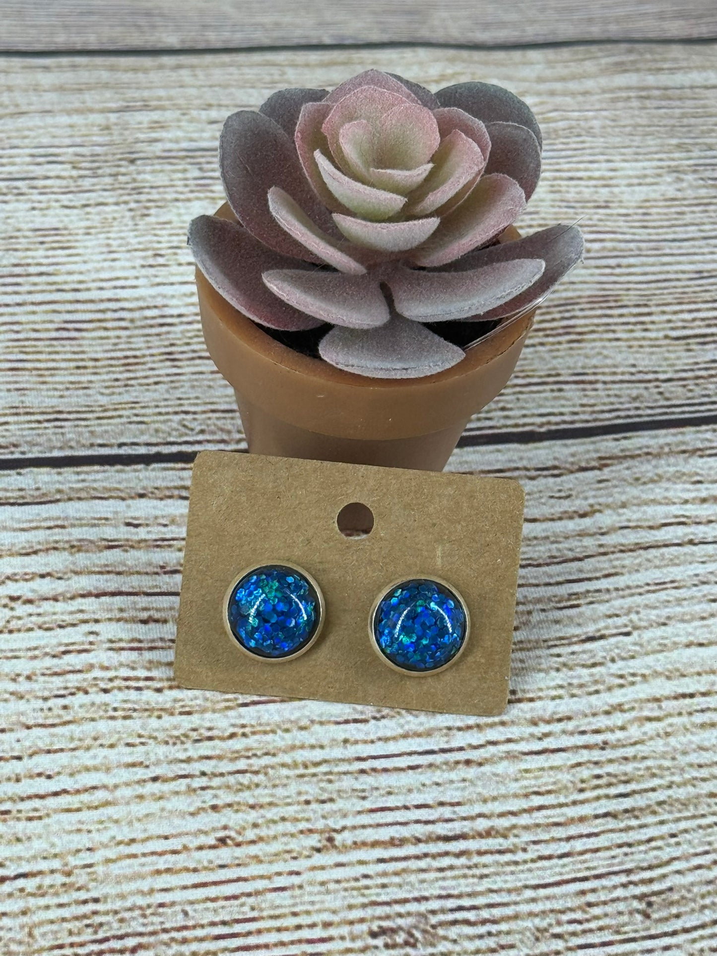 Glitter Cabochon Posts