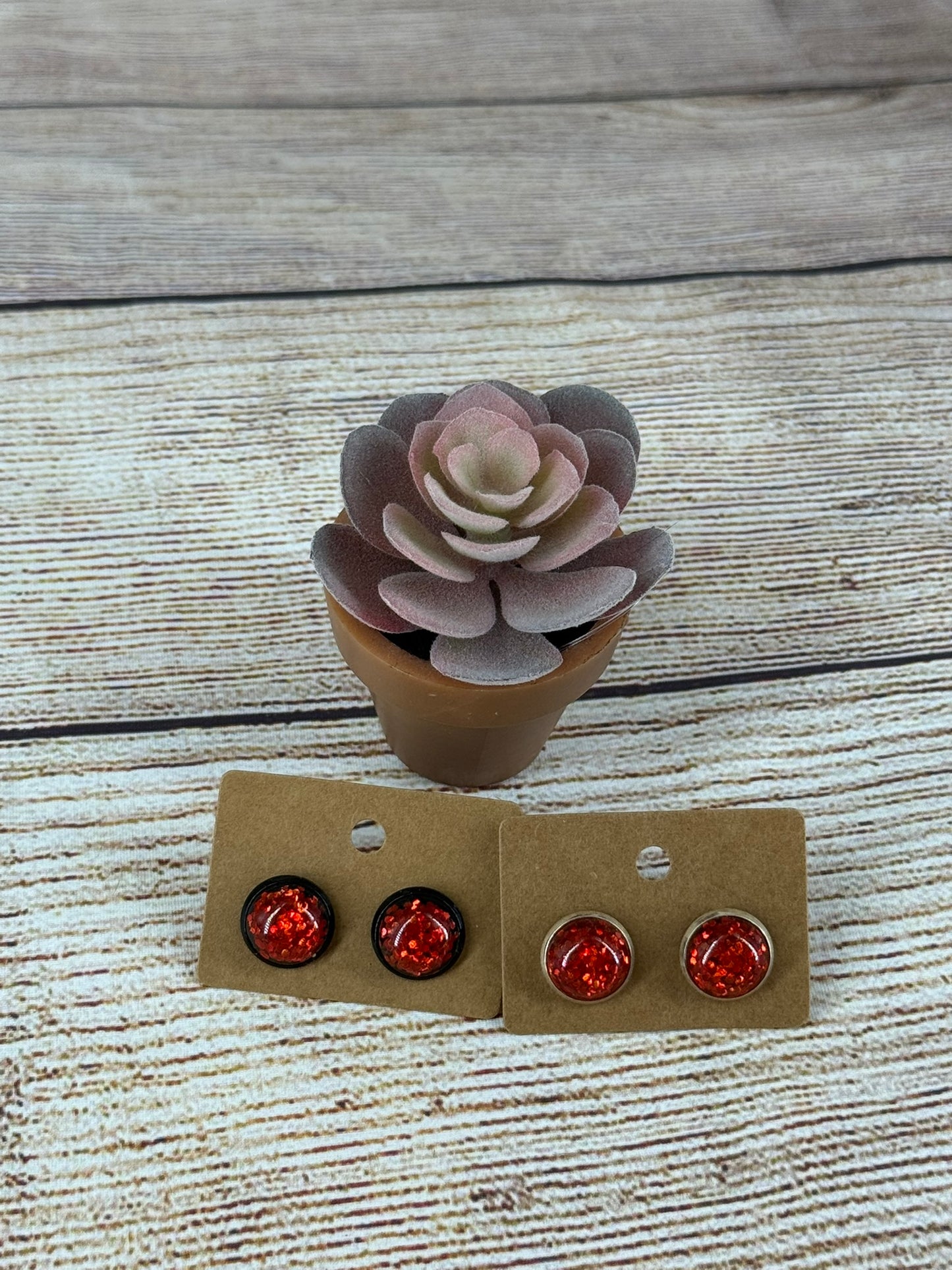 Glitter Cabochon Posts