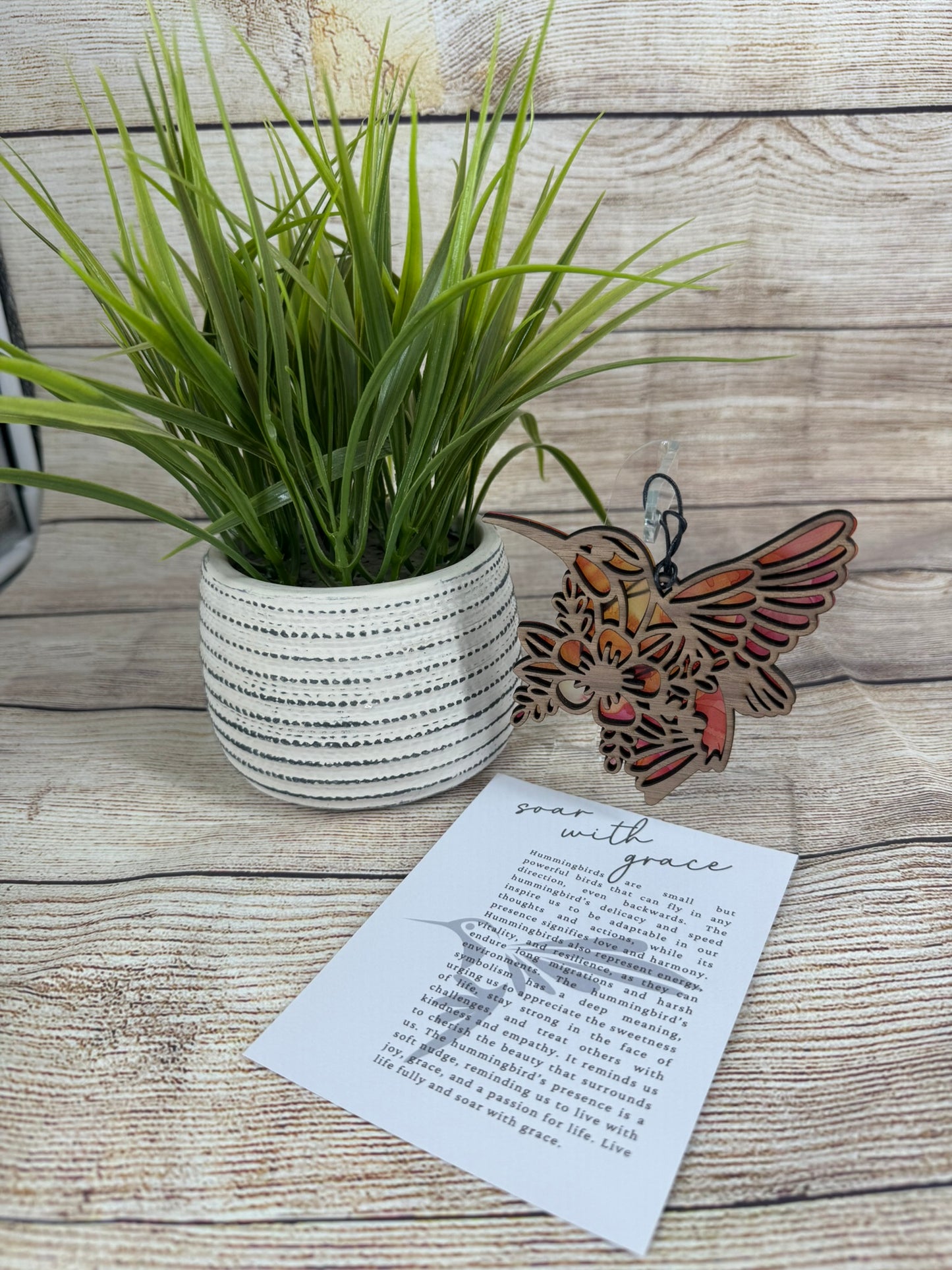 Hummingbird Suncatcher Ornament