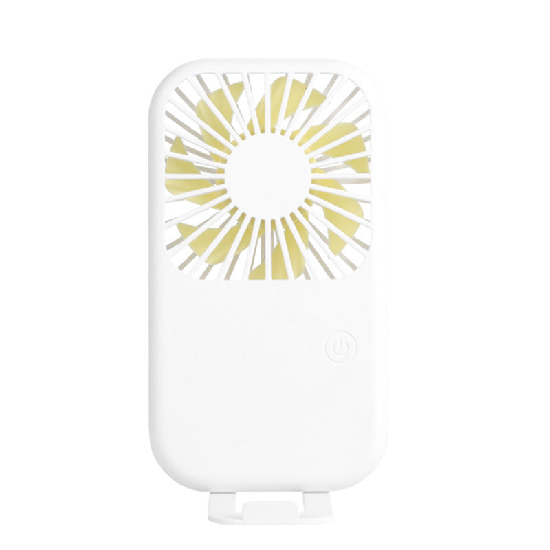 Portable Handheld Mini Fan USB Rechargeable Adjustable Speed Desktop Personal Fan With Phone Stand Small Pocket Cooling Fan For Travel Home Office