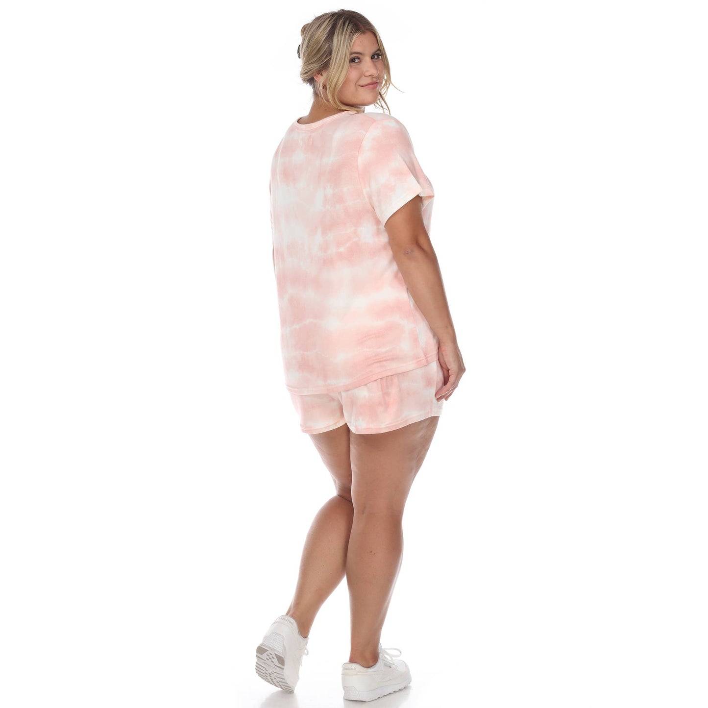 Plus Size 2 Piece Top & Shorts Lounge Set