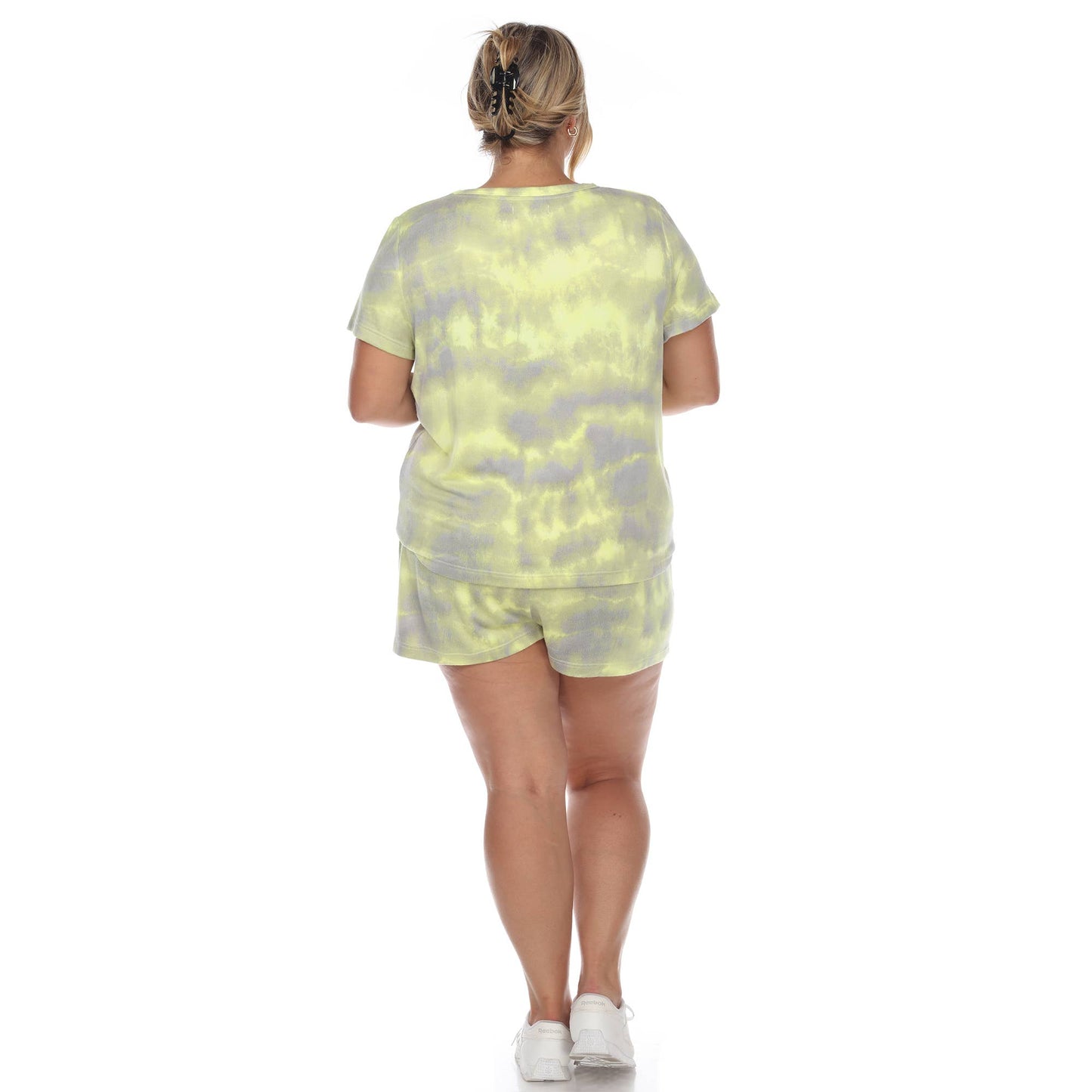 Plus Size 2 Piece Top & Shorts Lounge Set