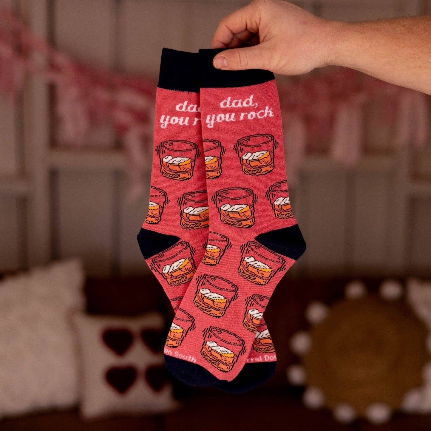 Dad You Rock Bourbon Socks