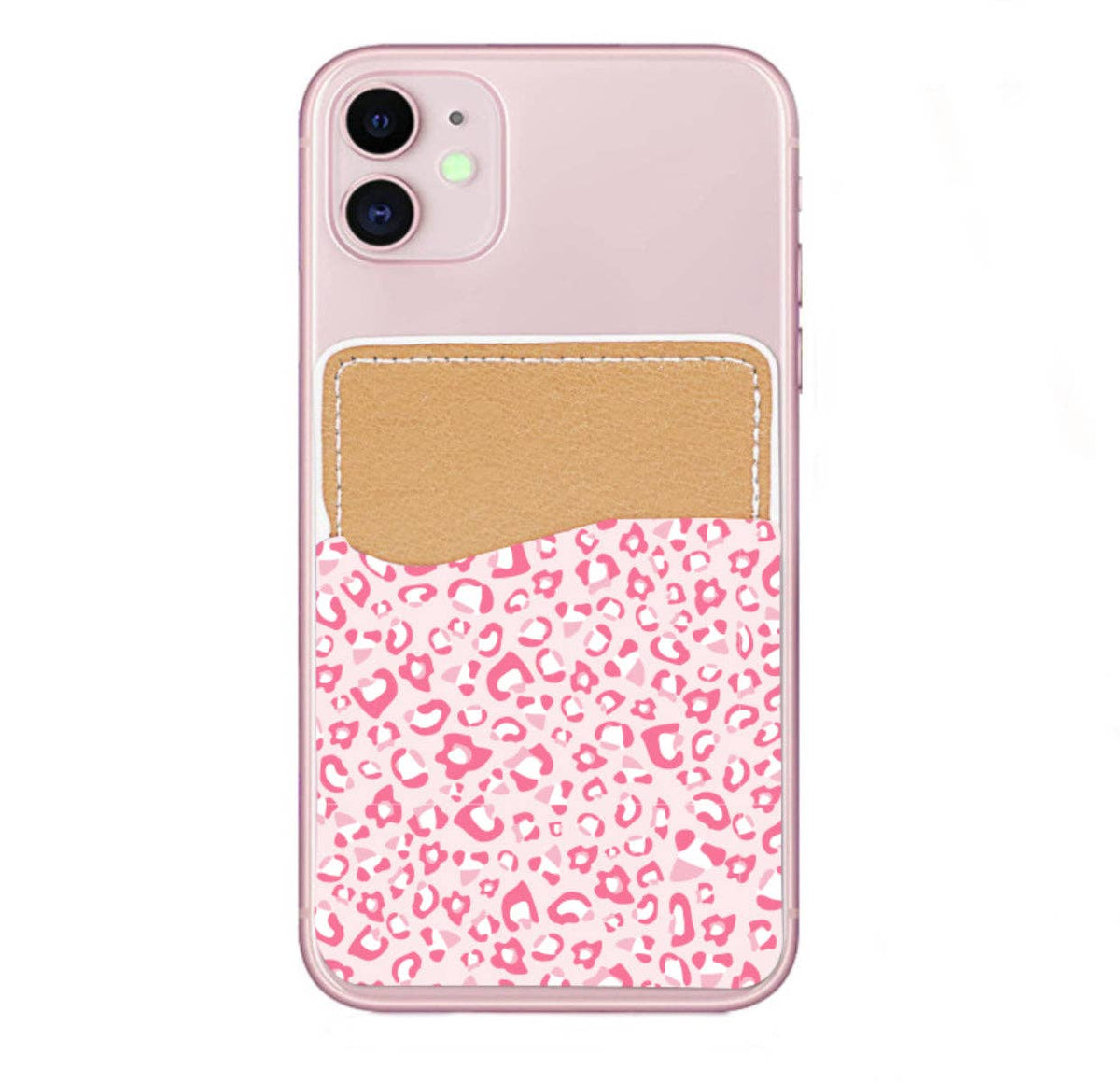 Pink Leopard Phone Pocket
